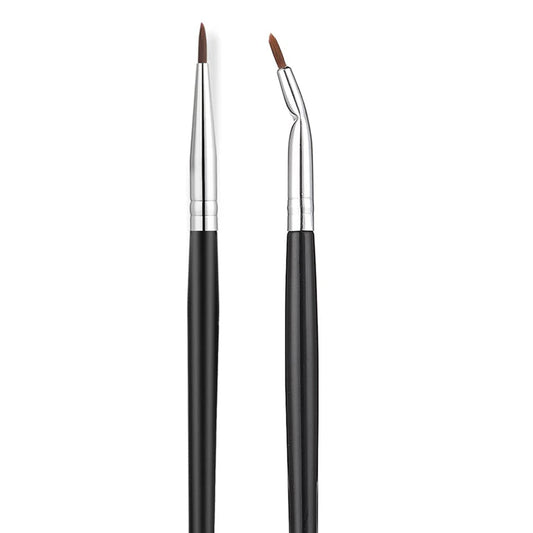 Fine Angled Eyeliner Brushes,  Precision Gel Eye Liner Brush,Synthetic Bristles Eye Makeup Tool,Ultra Thin Slanted Flat Angle for Beauty Cosmetic Tool