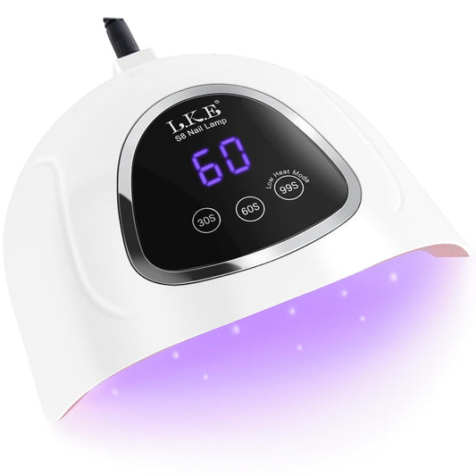 UV LED Nail Lamp,  LED Nail Lamp 72W UV Light for Nails with 3 Timer Setting & LCD Touch Display Screen Nail Lamp Nail Dryer