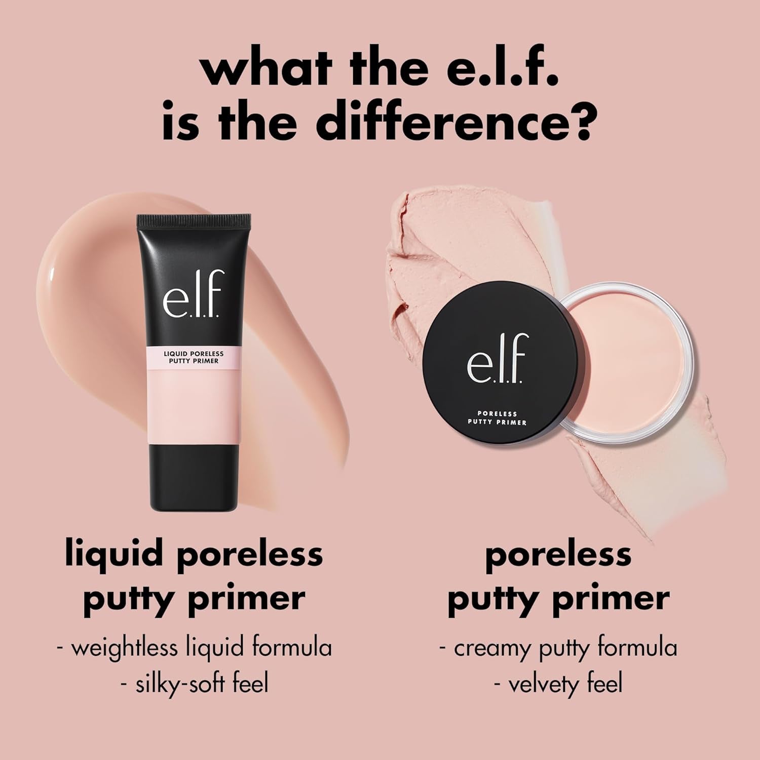 Liquid Poreless Putty Primer, Lightweight Face Primer for Long-Lasting Makeup Wear, Creates a Smooth Complexion, Vegan & Cruelty-Free