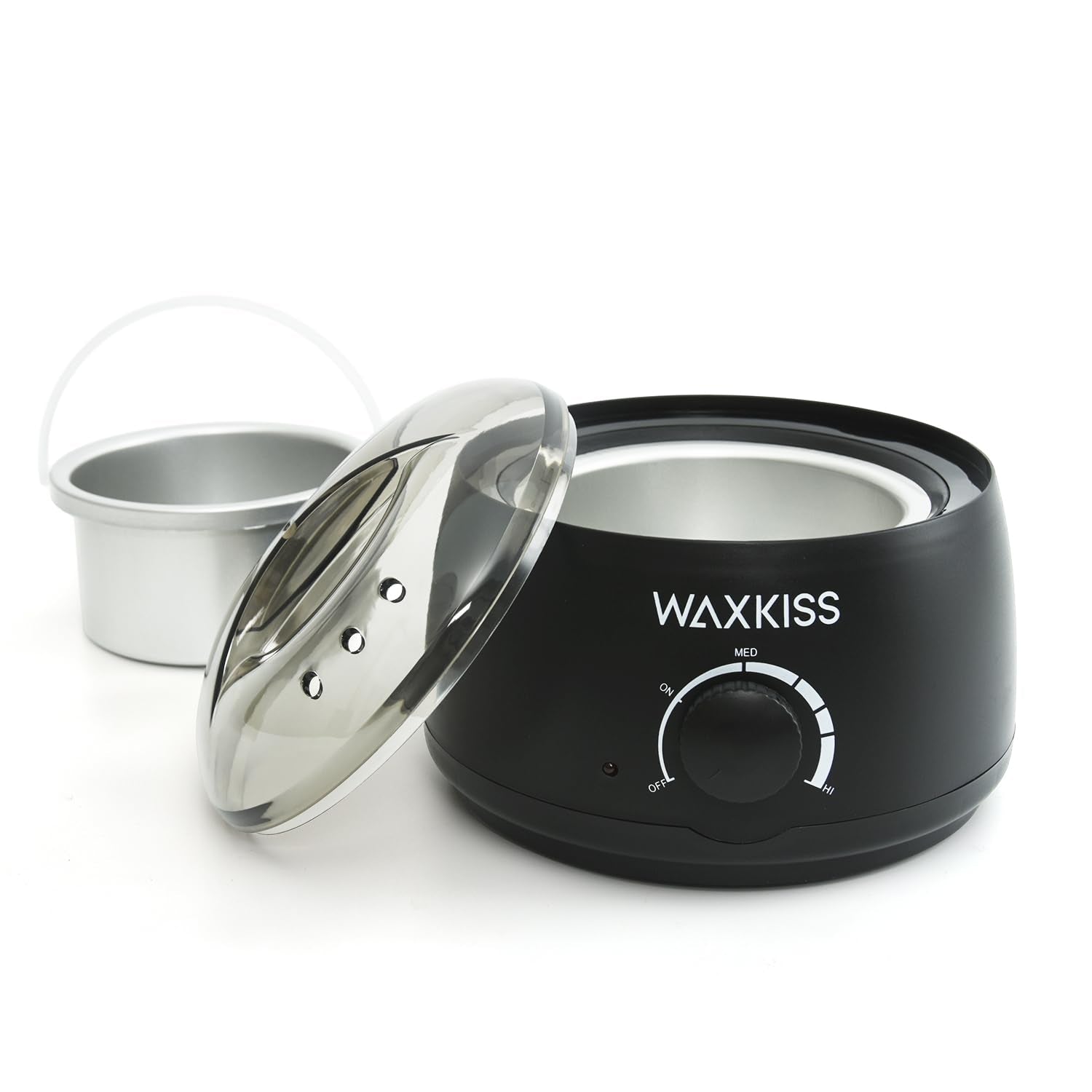 14Oz Wax Warmer for Hair Removal, Professional Wax Melting Machine for Women Men with Aluminum Pot and See-Through Lid