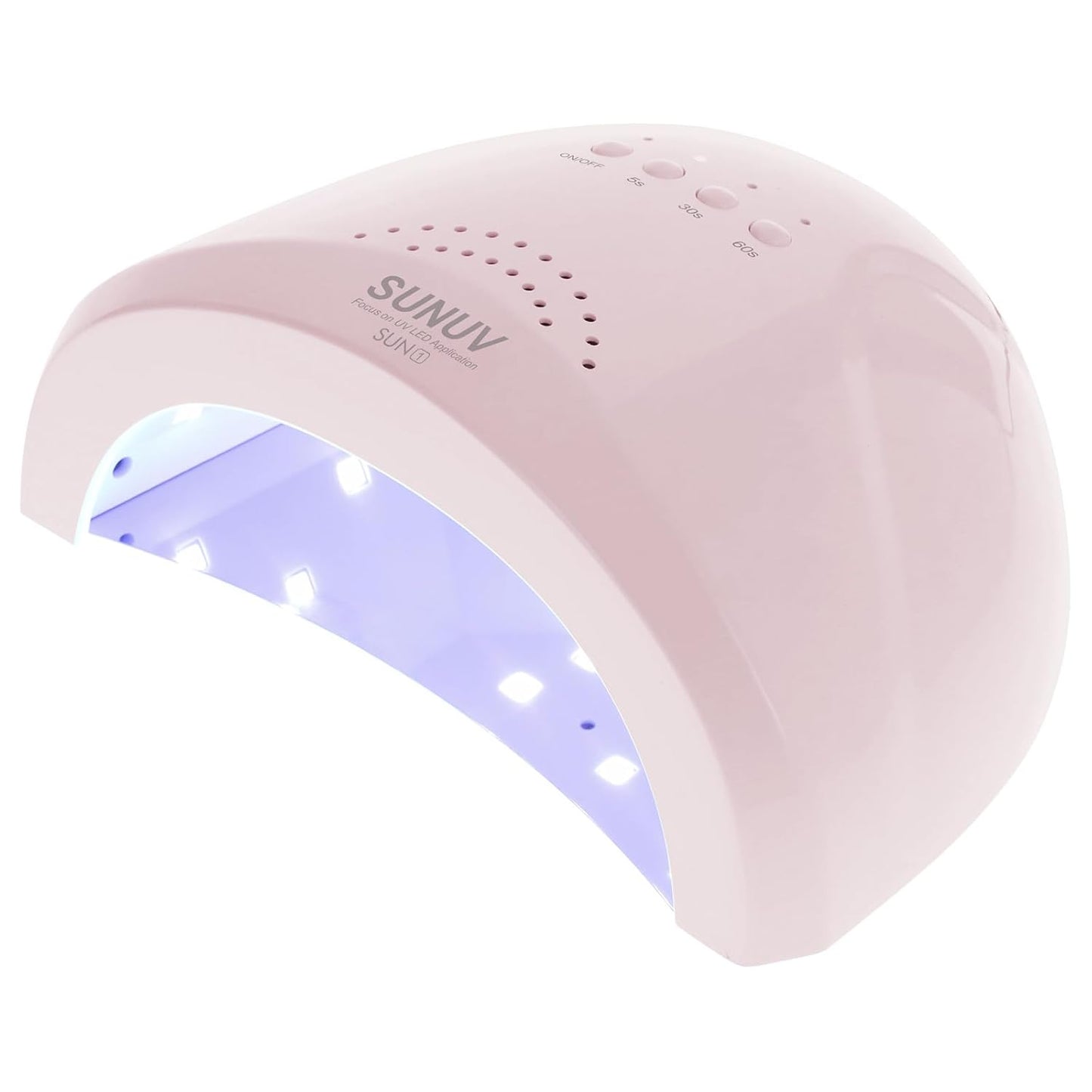 UV LED Nail Lamp,  Gel Light for Nail Polish 48W UV Dryer with 3 Timers Sunone White