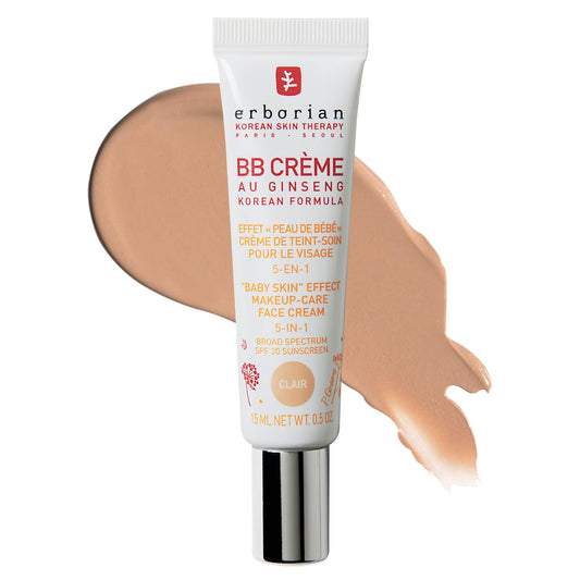 BB Cream with Ginseng - Lightweight Buildable Coverage with SPF & Ultra-Soft Matte Finish - Korean Face Skincare