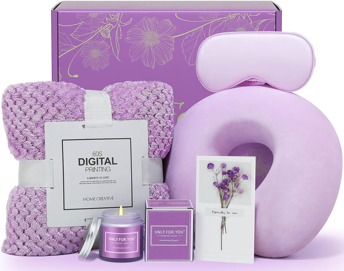 Birthday Gifts for Women, Relaxing Spa Gift Basket Set , Unique Gifts for Her, Friends, Mom, Sister, Coworker, Wife, Girlfriend, Happy Birthday Gift Ideas, Mothers Day, Christmas Gifts for Women