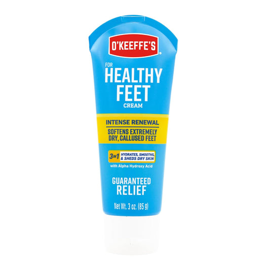 Healthy Feet Intense Renewal Cream with Alpha Hydroxy Acid; Softens and Exfoliates Extremely Dry; Callused Feet; 3Oz Tube (Pack of 1)