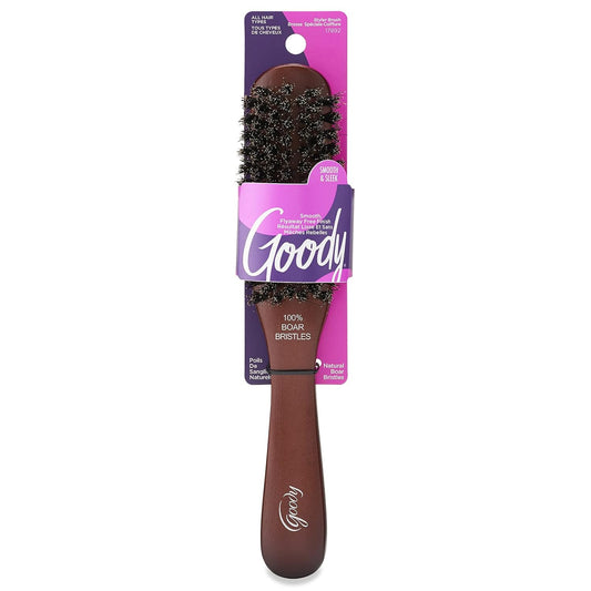 Styling Essentials  Boar Hair Brush, Wood, 1-Count (1942247)