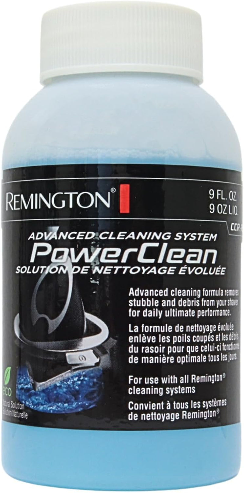 Remington CCR-REM: Aqueous Electric Shaving Cleaning Solution for Men Remington® Hair Removal Shaver Cleansing Systems 9 Ounces