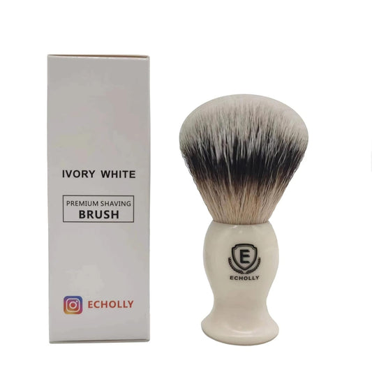 Premium Shaving Brushes for Men by -No Shedding Bristle Shave Brushes for Men-Smooth Acrylic Handle Legacy Shave Brush-Rich and Fast Lather Shaving Cream Brush Dad Gifts for Fathers Day