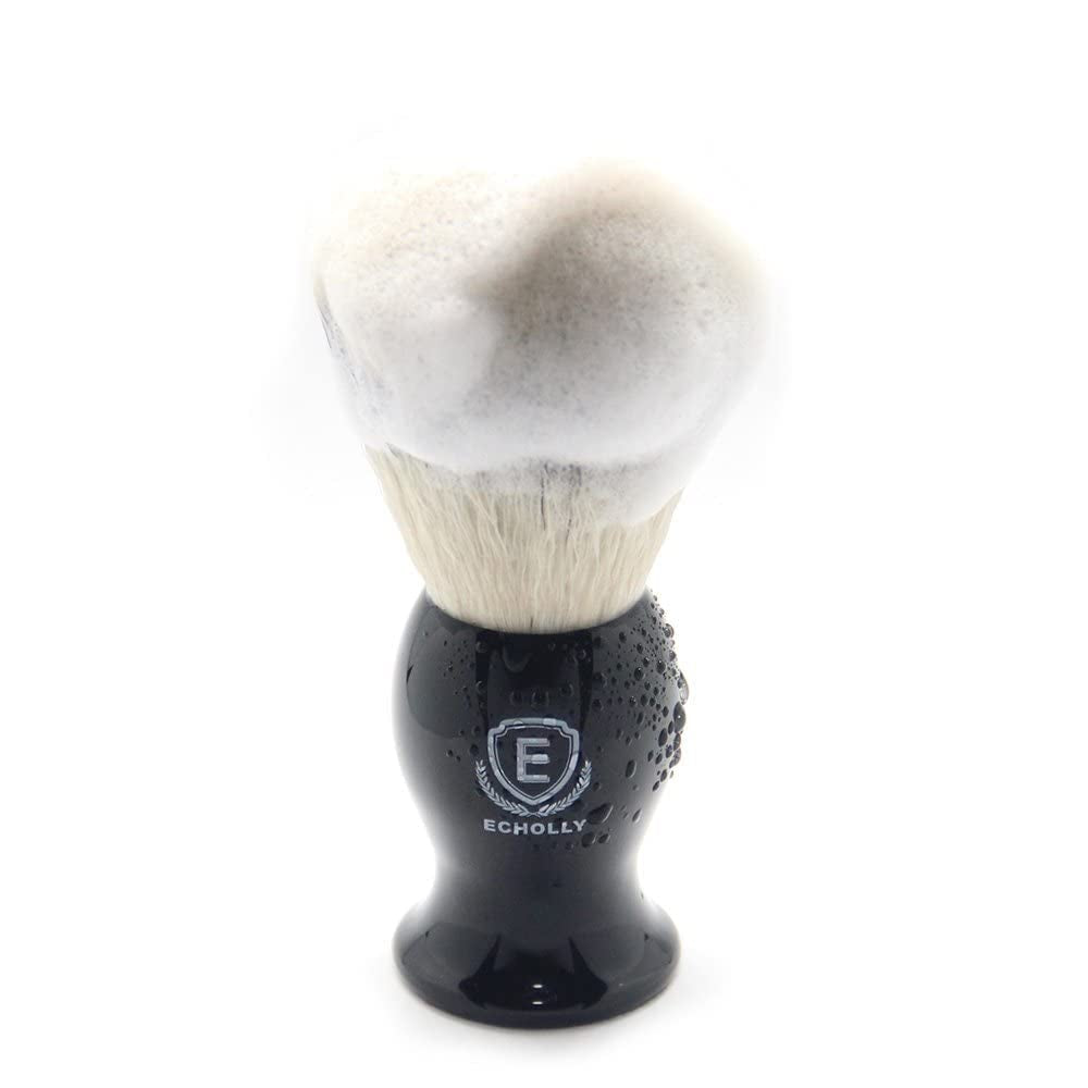 Luxury Shaving Brushes for Men by -Super Strong NO Shedding Bristle Shave Brushes for Men-Smooth Acrylic Handle Legacy Shave Brush-Rich and Fast Lather Shaving Cream Brush Gifts for Fathers Day