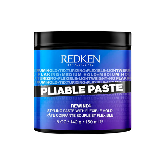 Redken Pliable Styling Paste with Flexible Hold for All Hair Types - Adds Lightweight, Flexible Texture & Moisture, Medium Hold