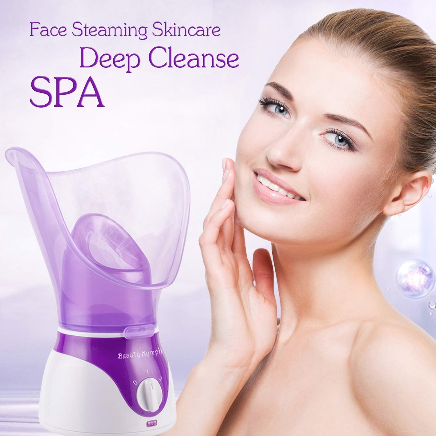 Face Steamer, Spa Home Facial Steamer Sauna Pores and Extract Blackheads, Rejuvenate and Hydrate Your Skin for Youthful Complexion- Face Steaming Skincare Deep Cleanse SPA