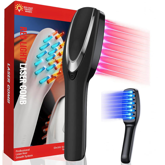 Laser Hair Growth Comb, Laser Hair Growth Device Electric Scalp Massager for Hair Growth,Stimulates Hair Growth Comb Brush Thinning Hair Treatment Laser Therapy Comb