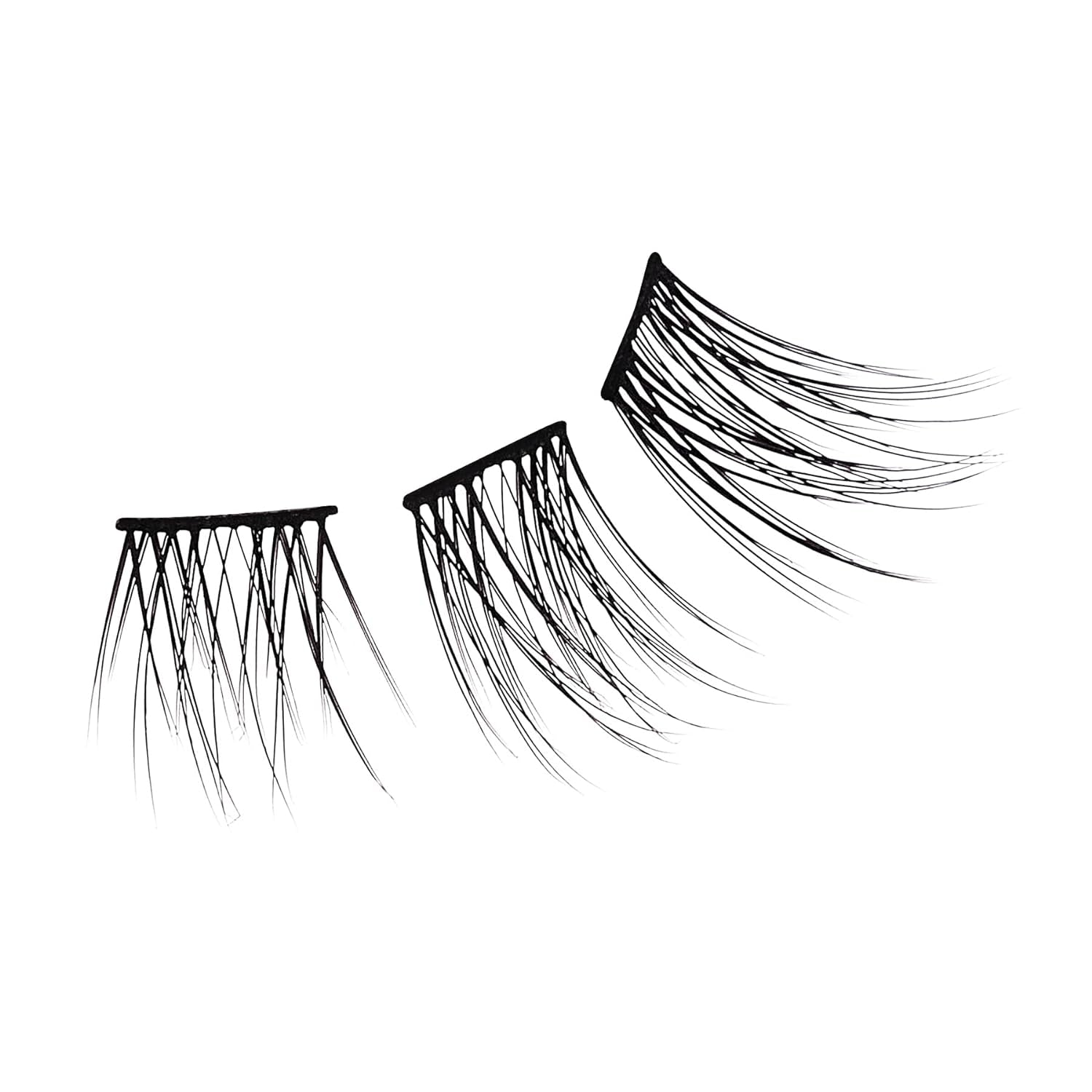 KISS  DIY Eyelash Extension Lengthening Wisps - Featherlight Synthetic Reusable Artificial Eyelashes Multipack of 24 Mini Lash Clusters for That Authentic Eyelash Extension Look