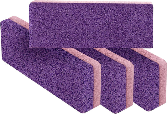 Love Natural Pumice Stone for Feet - Ultimate 2-In-1 Scrubber and Professional Exfoliating Rock for Feet Hands Body Care - Pumice Stone for Dead Skin & Callus Removal (Purple)