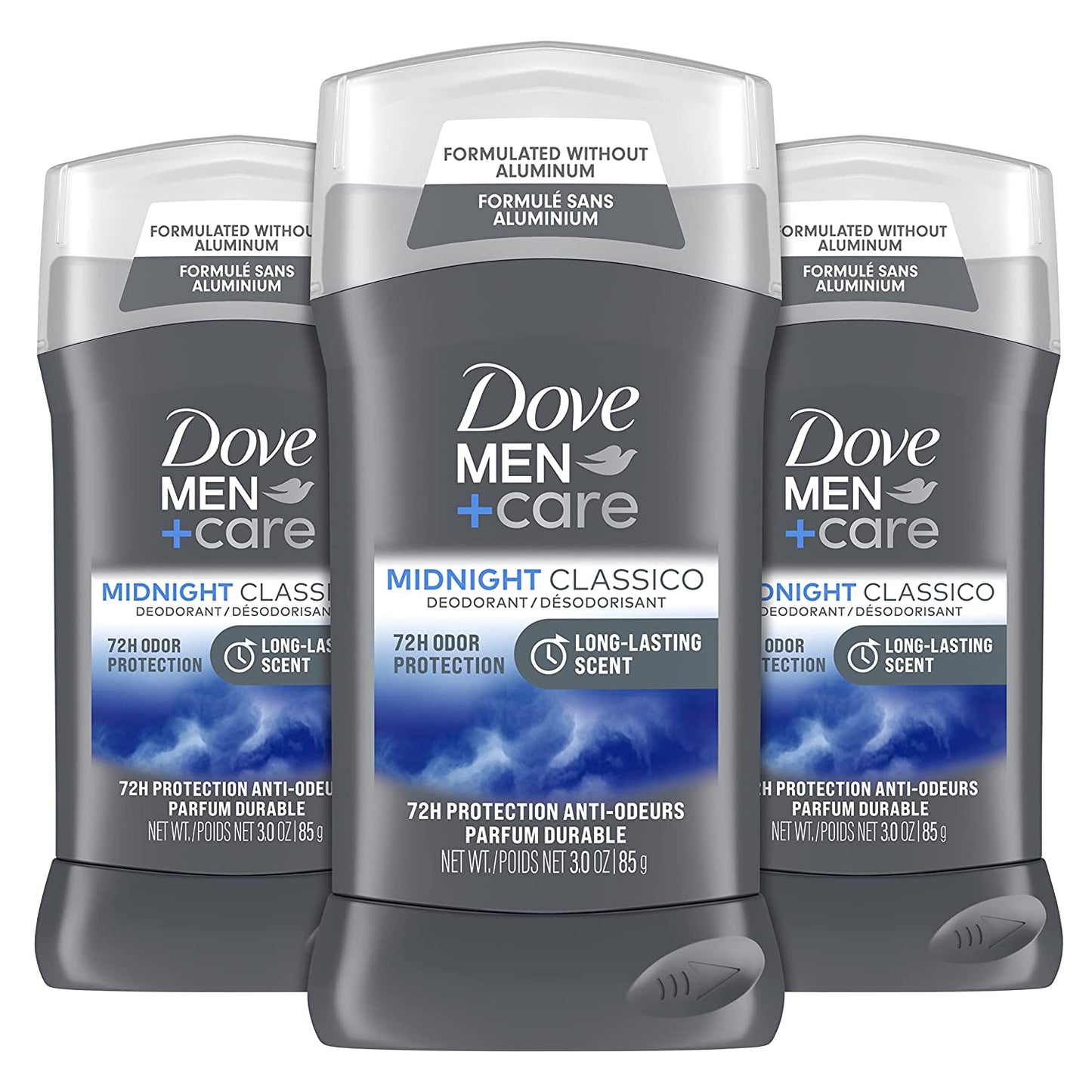 Antiperspirant Deodorant, 72Hr Sweat & Odor Protection, Vitamin E, Triple Moisturizer, 4 Pack