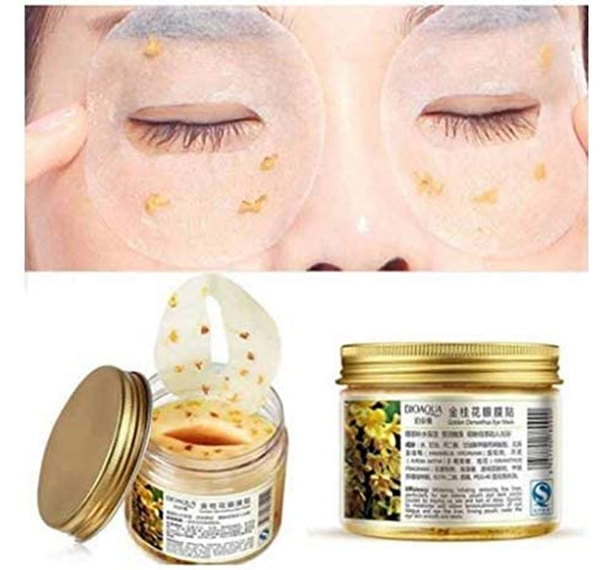 Gold Osmanthus Lemon Eye Mask 80 Pcs Women Collagen Gel Protein Nourishing