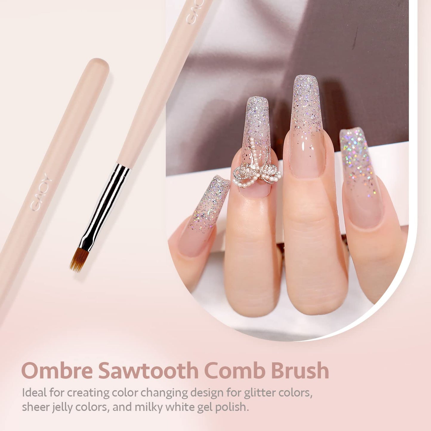 8 Pcs Nail Brushes for Nail Art, Nail Design Tools for Nail Detail Painting, French Liner and Dotting Pens for Nail DIY