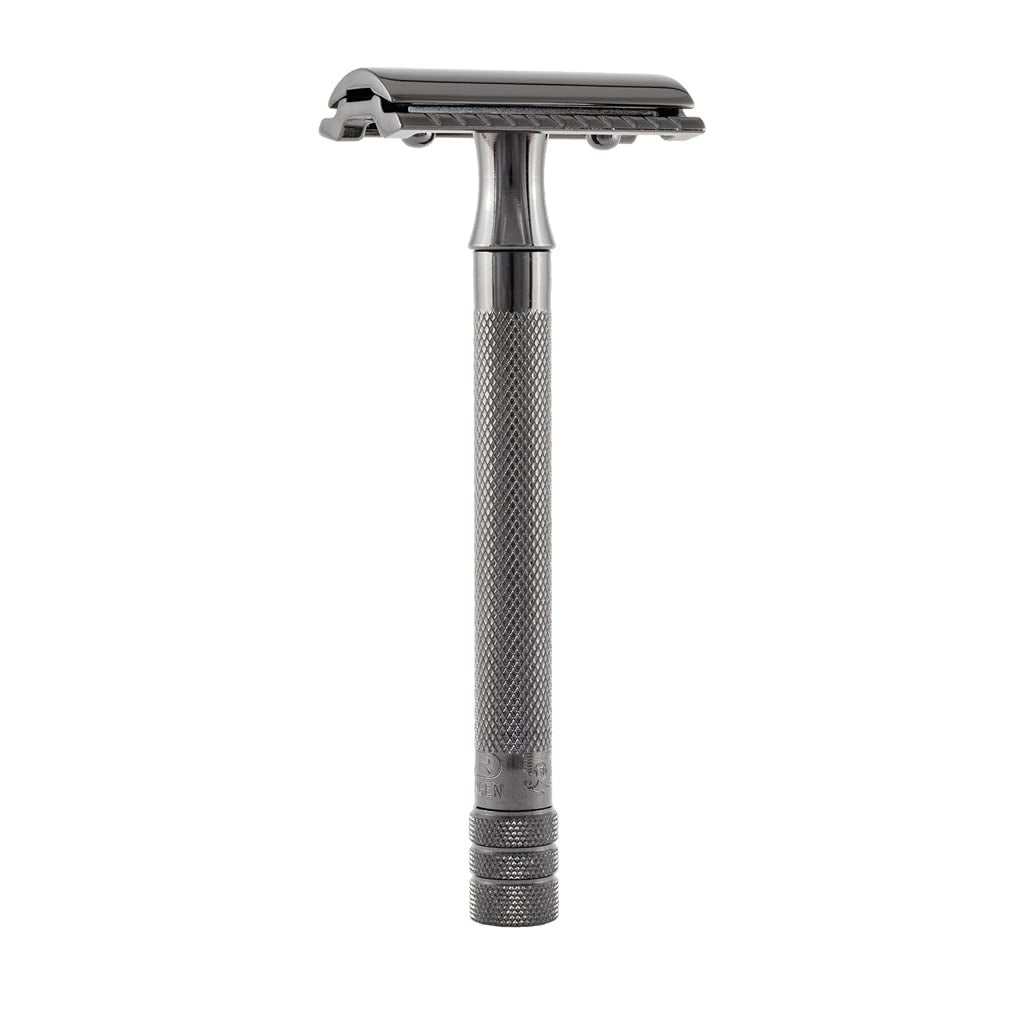 Long Handled Safety Razor, 1 Count, Silver