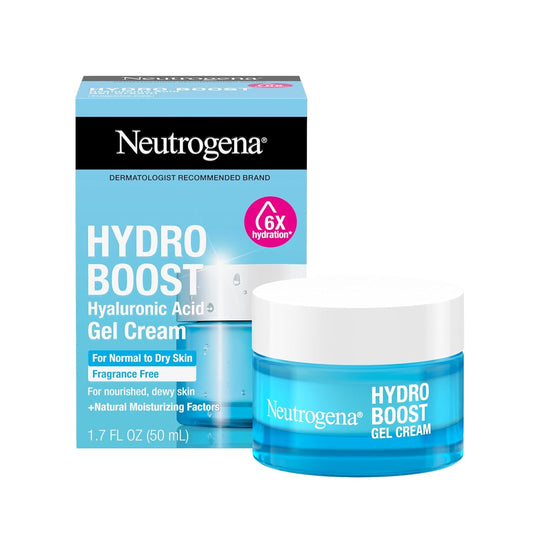 Hydro Boost Skincare Set, Hydro Boost Fragrance Free Gel Cream Face Moisturizer, 1.7 Fl Oz, & Trial Size Hydro Boost Fragrance Free Hydrating Gel Facial Cleanser, 0.5 Fl Oz