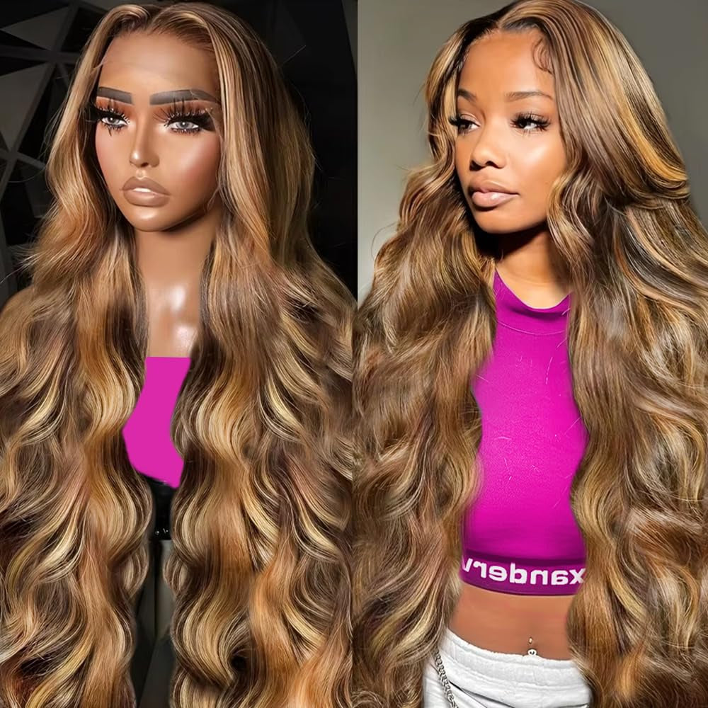 30 Inch 13X6 Lace Front Wigs Human Hair 200% Density Body Wave Lace Front Wigs Human Hair Pre Plucked Glueless Wigs Human Hair Wigs 13X6 HD Lace Frontal Wigs Human Hair Lace Front Wigs for Women