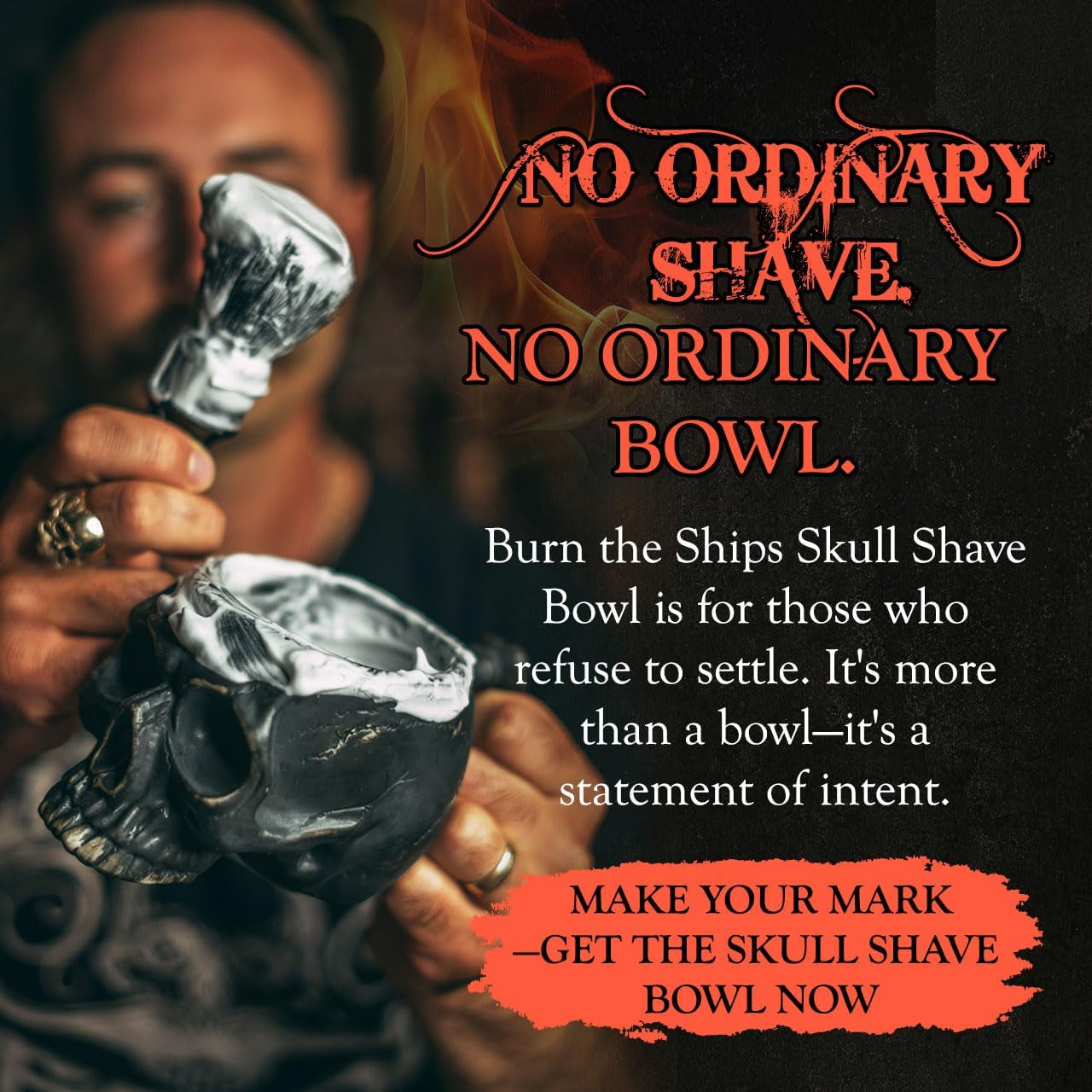 Shaving Bowl | Shave Bowl Handmade Skull Shaving Mug for Shave Kit | Shaving Brush Bowl for Men | Shaving Soap Bowl | Great for Shaving Set | Shave Brush Bowl | Lather Bowl |Shave Mug