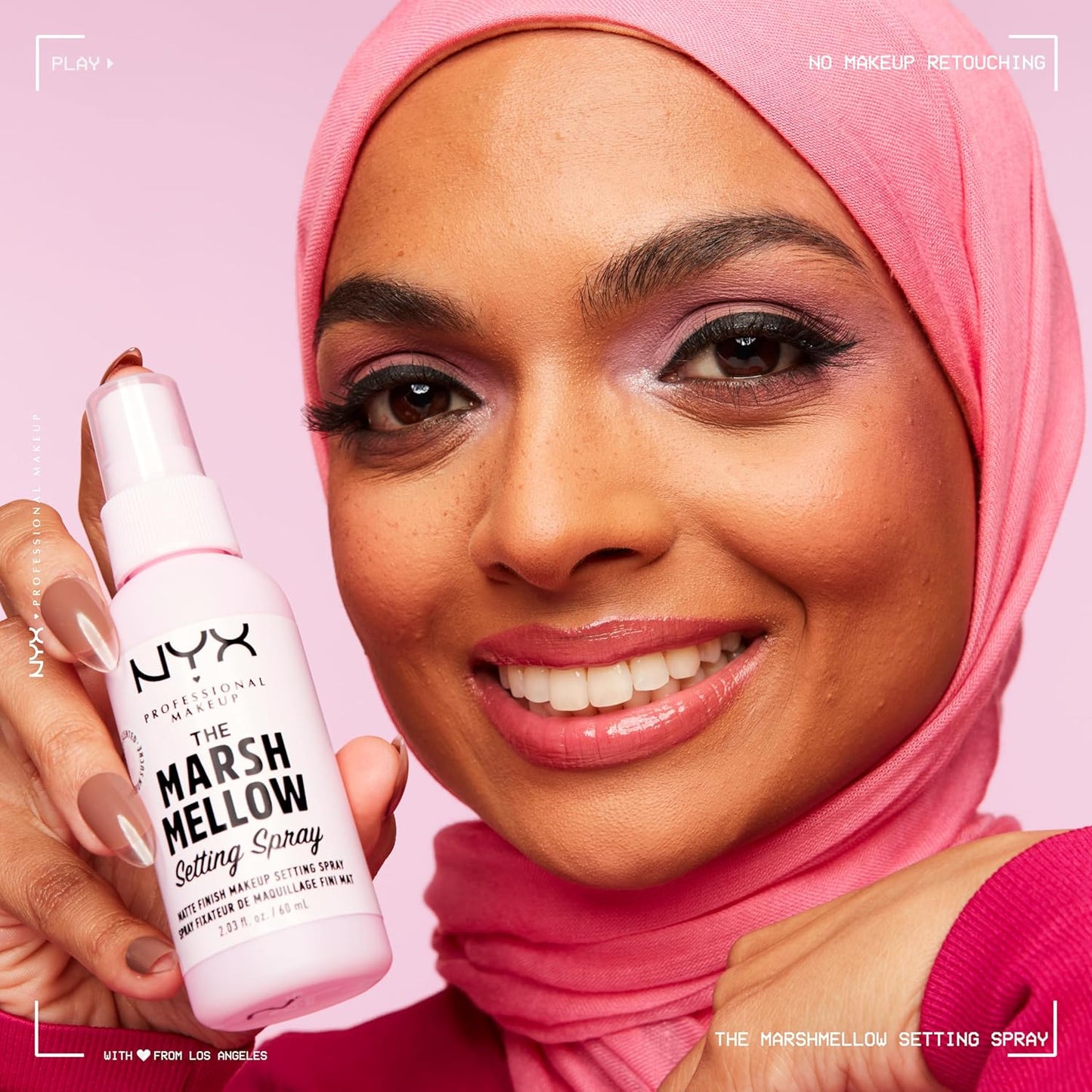 Marshmellow Setting Spray, Matte Setting Spray for 16HR Make up Wear