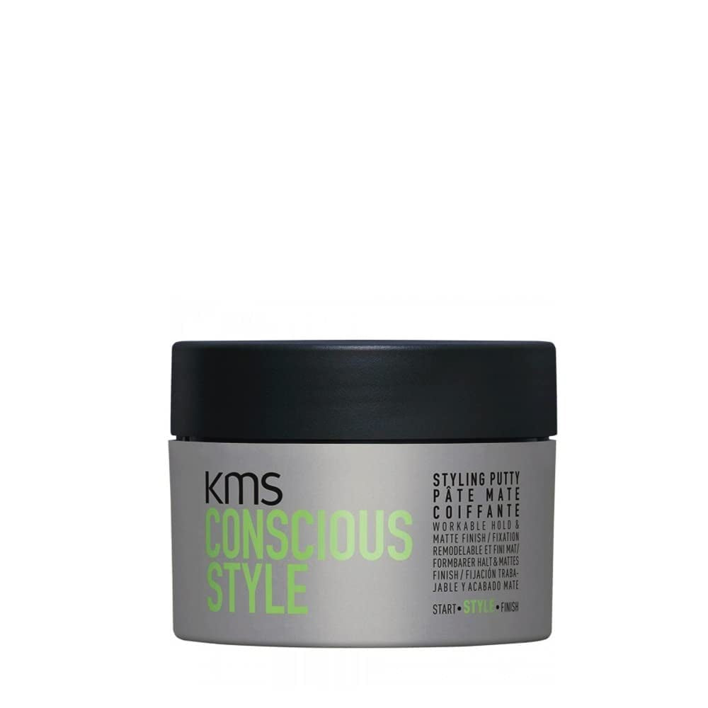 KMS CONSCIOUSSTYLE Matte-Texture Finish Styling Putty 75Ml, 2.5 Fl. Oz.