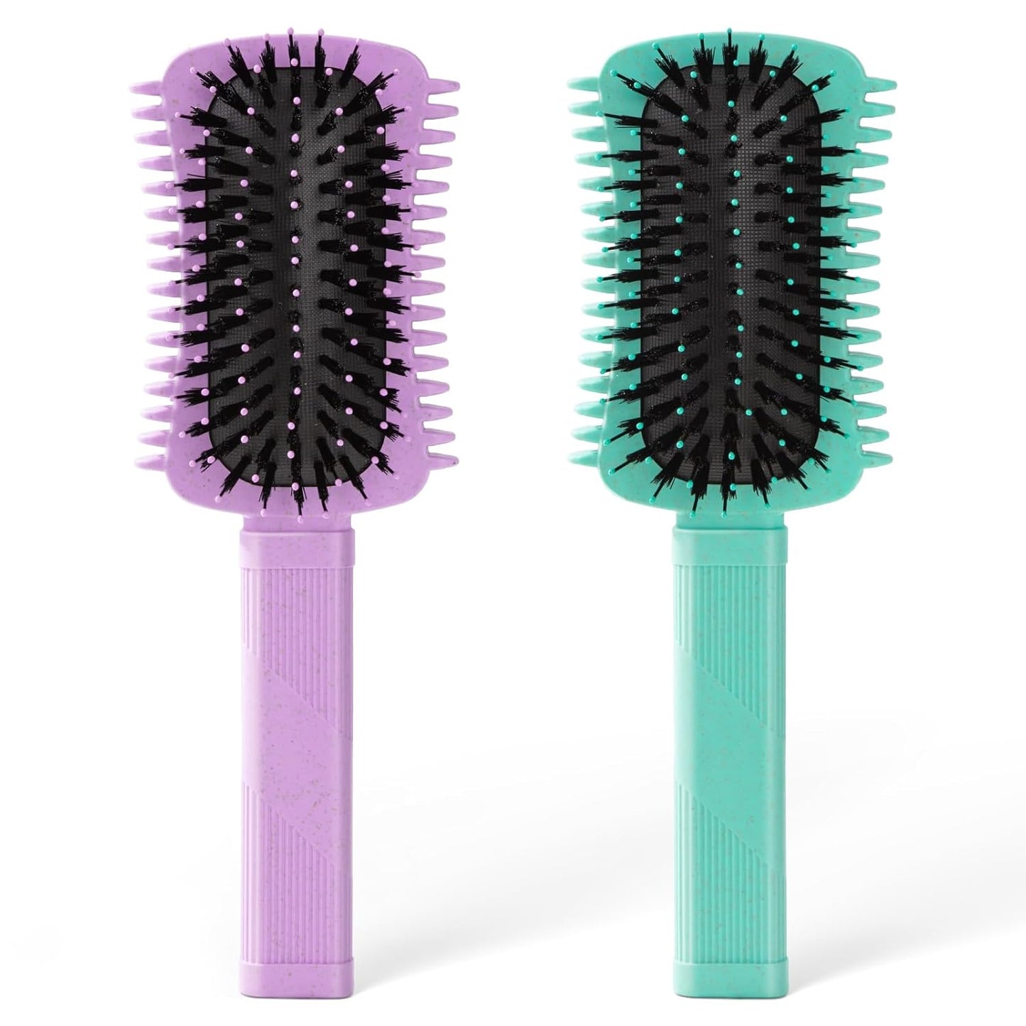 Curly Hair Brush Defining, Volume Brush for Curly Hair, Curl Defining Brush, Shaping and Styling Women'S Curls (Green 1PC)