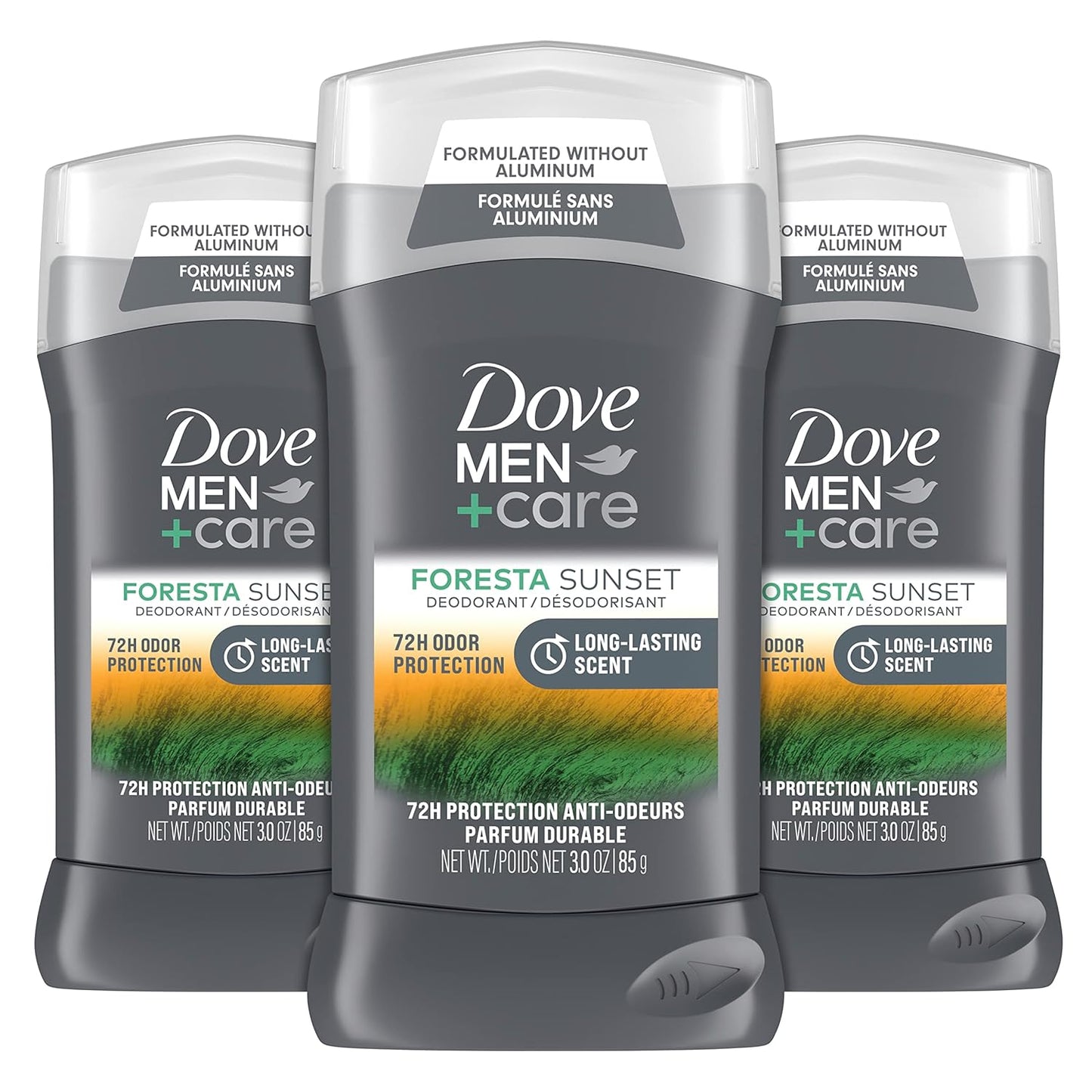 Antiperspirant Deodorant, 72Hr Sweat & Odor Protection, Vitamin E, Triple Moisturizer, 4 Pack