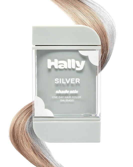 Temporary Hair Color, Shade Stix (Silver) - 12 Ml Washable Hair Chalk for Kids, Teens & Adults - One Day Pop of Color for Festivals, Sporting Events & Parties, All Hair Types