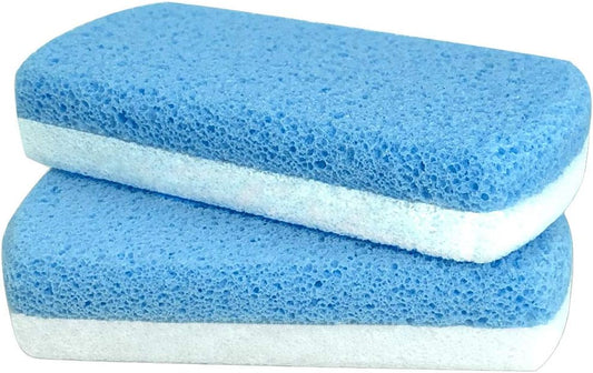 Glass Pumice Stone for Feet, Callus Remover and Foot Scrubber & Pedicure Exfoliator Tool Pack of 2