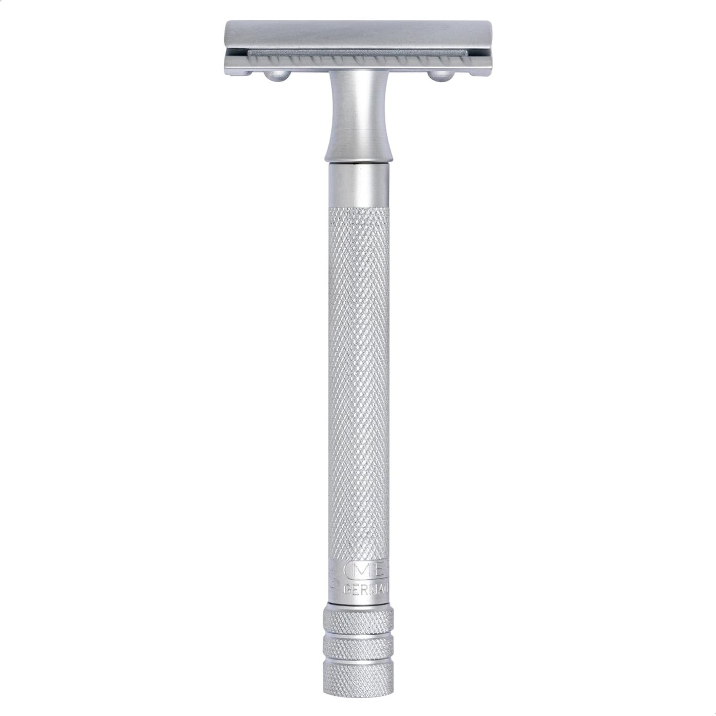 Long Handled Safety Razor, 1 Count, Silver