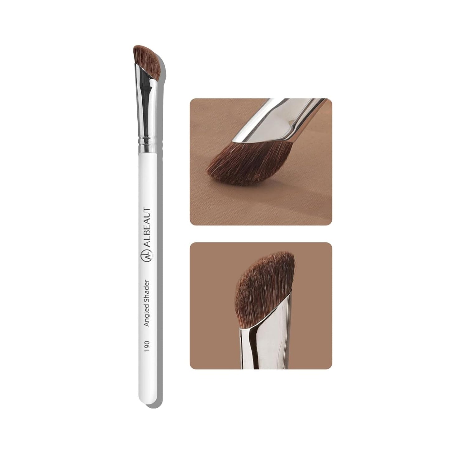 Eyeliner Brush, Crescent-Shaped Eyeliner and Brow Brush - Effortlessly Create Perfect Eyeliner (187 Curved Eyeliner)