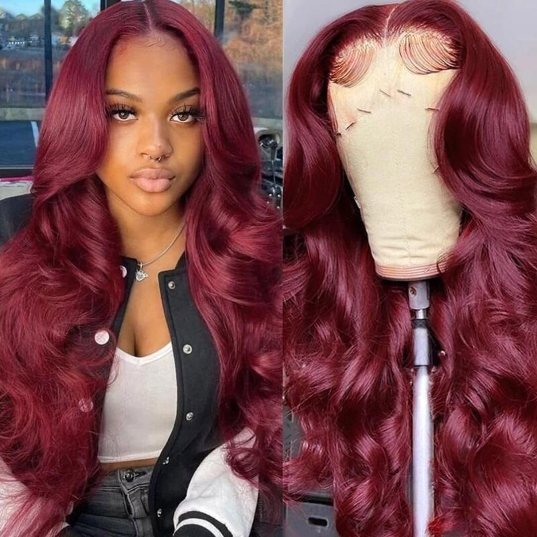 30 Inch 13X6 Lace Front Wigs Human Hair 200% Density Body Wave HD Lace Front Wigs Human Hair Pre Plucked Glueless Wigs Human Hair for Women with Baby Hair