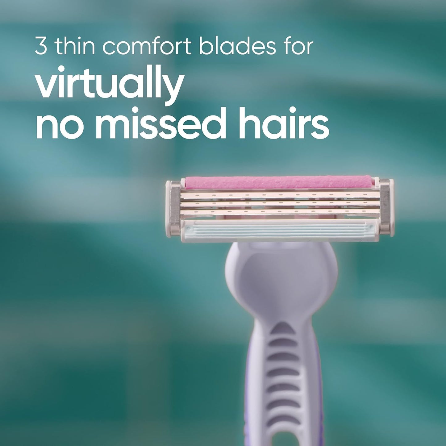 Venus Simply3 Disposable Razors for Women, 8 Count, Designed for a Close and Comfortable Shave