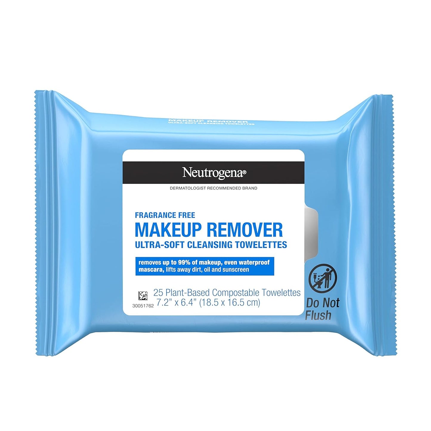 Fragrance-Free Makeup Remover Wipes, Daily Facial Cleanser Towelettes, Gently Removes Oil & Makeup, Alcohol-Free Makeup Wipes, 25 Ct