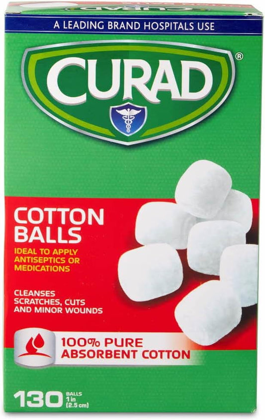 Sterile Cotton Balls, 1", 130/Box