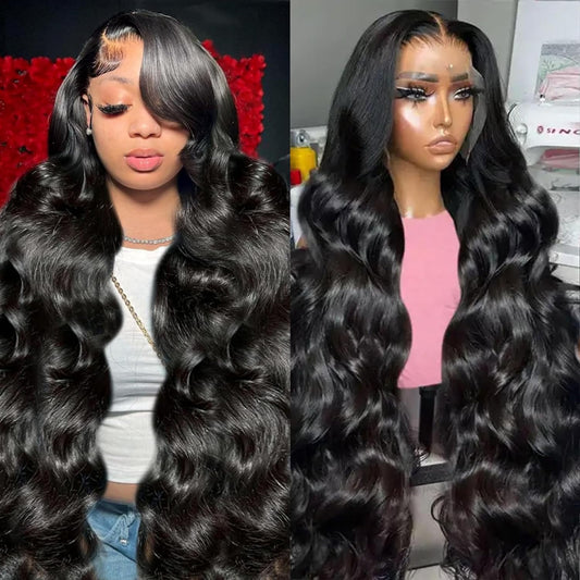 30 Inch 13X6 Lace Front Wigs Human Hair 200% Density Body Wave HD Lace Front Wigs Human Hair Pre Plucked Glueless Wigs Human Hair for Women with Baby Hair