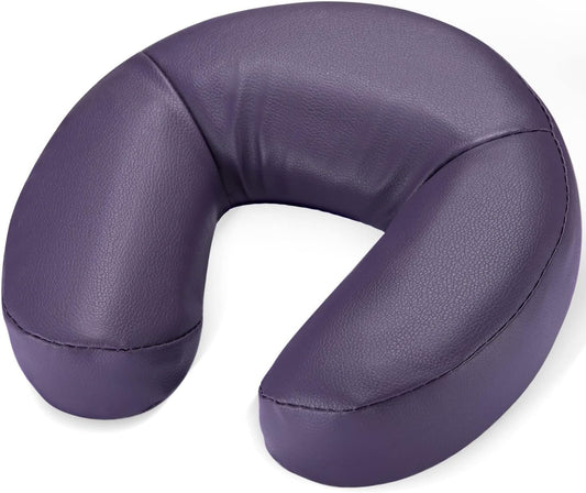 Massage Universal Headrest Facial Cushion, Memory Foam Crescent Massage Face Cradle Pillow, Portable Travel Neck Pad Massage Table & Chair Face Pad for Beauty Bed Therapy Spa Relaxation