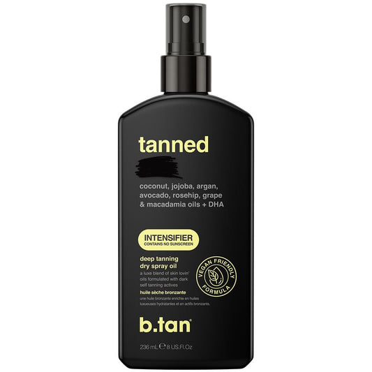 Tanning Oil | Get Tanned Intensifier Dry Spray - Fast, Dark Outdoor Sun Tanner from Tan Accelerating Actives, Packed with Moisturizing Oils, No SPF, Austrailian Brand, 8 Fl Oz