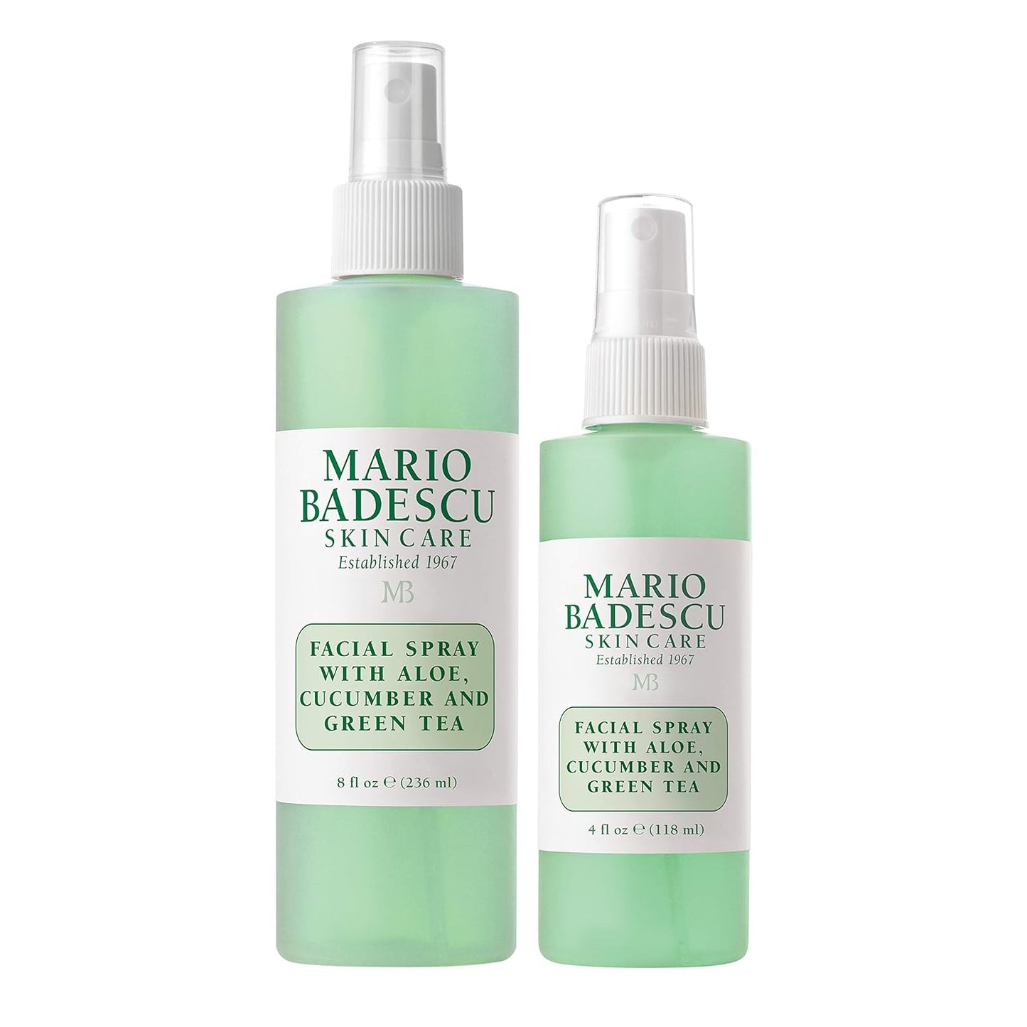 Facial Spray with Aloe, Cucumber and Green Tea for All Skin Types, Face Mist That Hydrates & Invigorates