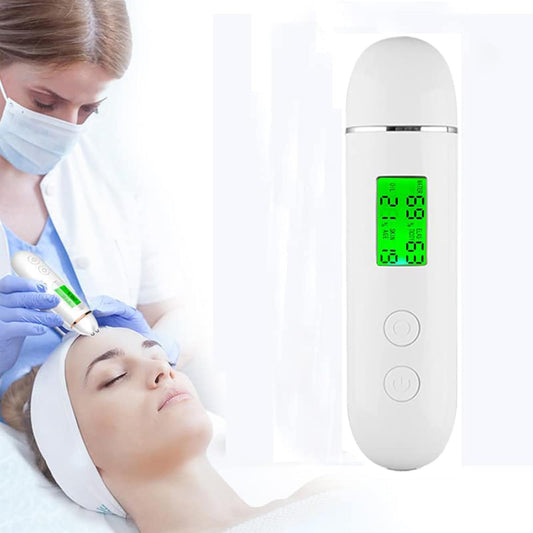 Skin Hydration Tester,Hydration Monitor,Skin Analyzer Machine Professional,Skin Tester for Accurate Monitoring of Skin'S Oil and Moisture Levels,Digital Skin Detector