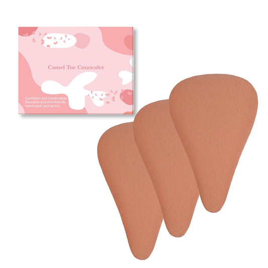 Camel Toe Concealer，Seamless Camel Toe Hider, Reusable anti Camel Toe Sprong Insert, No Camel Toe Underwear Guard, 3-Pack Drop-Shaped Design