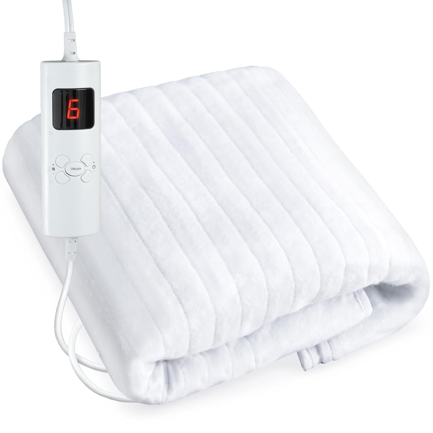 Massage Table Pads Warmer Six Heat Settings Electric Heating Pad (72.8" X 30"), Digital Heat Control Pad, Heated Mattress Pad W/Overheat Protection for Massage Bed & Spa,White Bed Warmer¡­