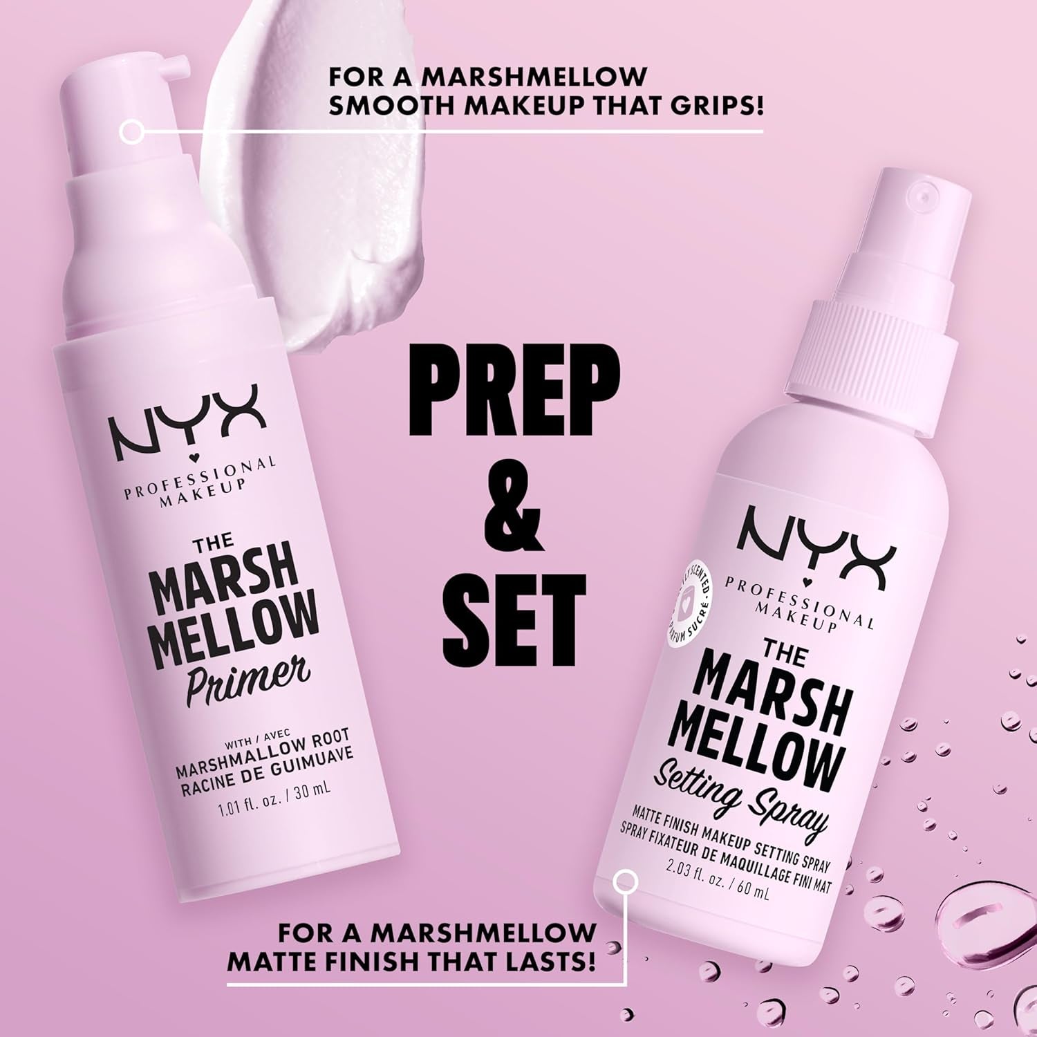 Marshmellow Setting Spray, Matte Setting Spray for 16HR Make up Wear