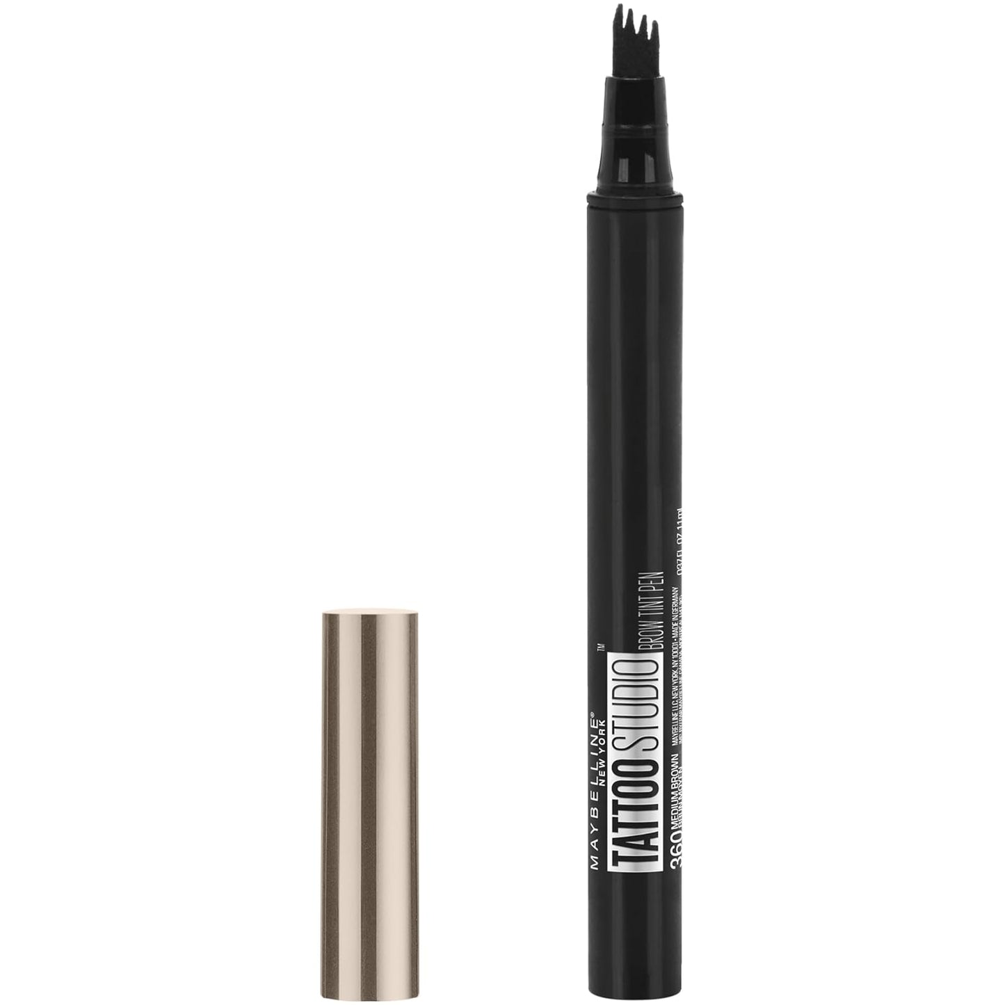 New York Tattoostudio Brow Tint Pen Makeup, Medium Brown, 0.037 Fl. Oz.