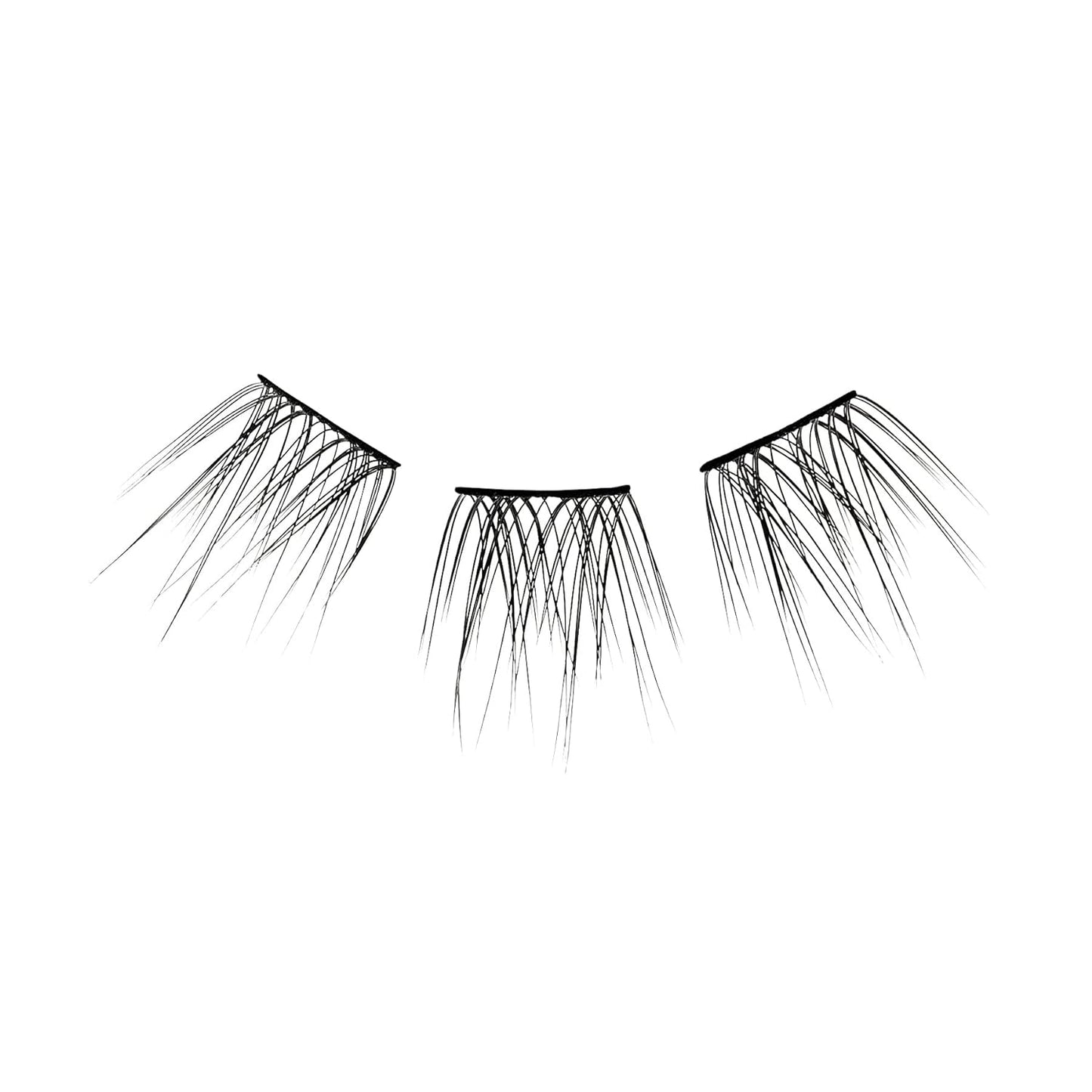 KISS  DIY Eyelash Extension Lengthening Wisps - Featherlight Synthetic Reusable Artificial Eyelashes Multipack of 24 Mini Lash Clusters for That Authentic Eyelash Extension Look