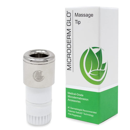 Premium Diamond Microdermabrasion Tips by  - Medical Grade Stainless Steel Accessories, Patented Safe3D Technology, Safe for All Skin Types. (Massage)