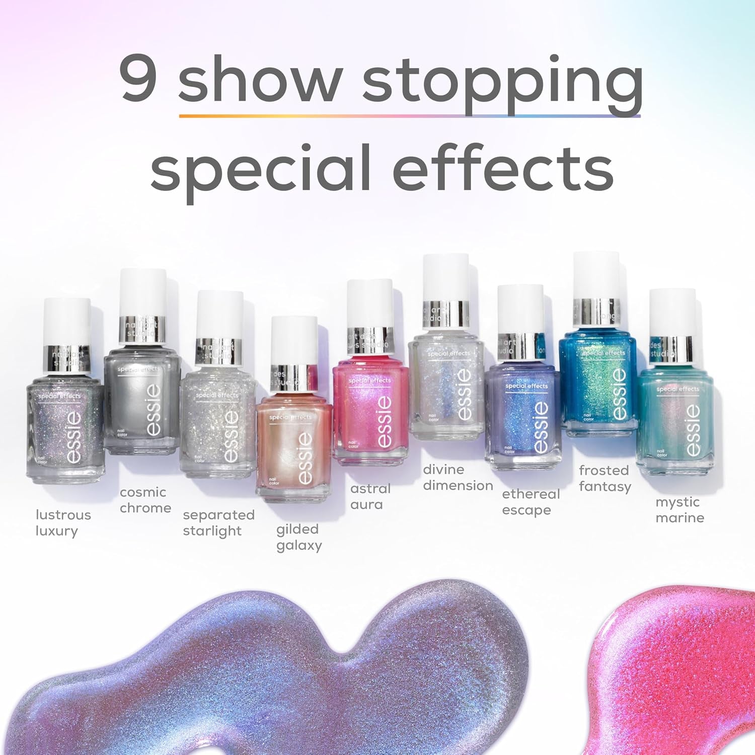 Nail Art Studio Special Effects Polish, Shimmer, Vegan, Purple Nail Polish, Ethereal Escape, 0.46 Fl Oz