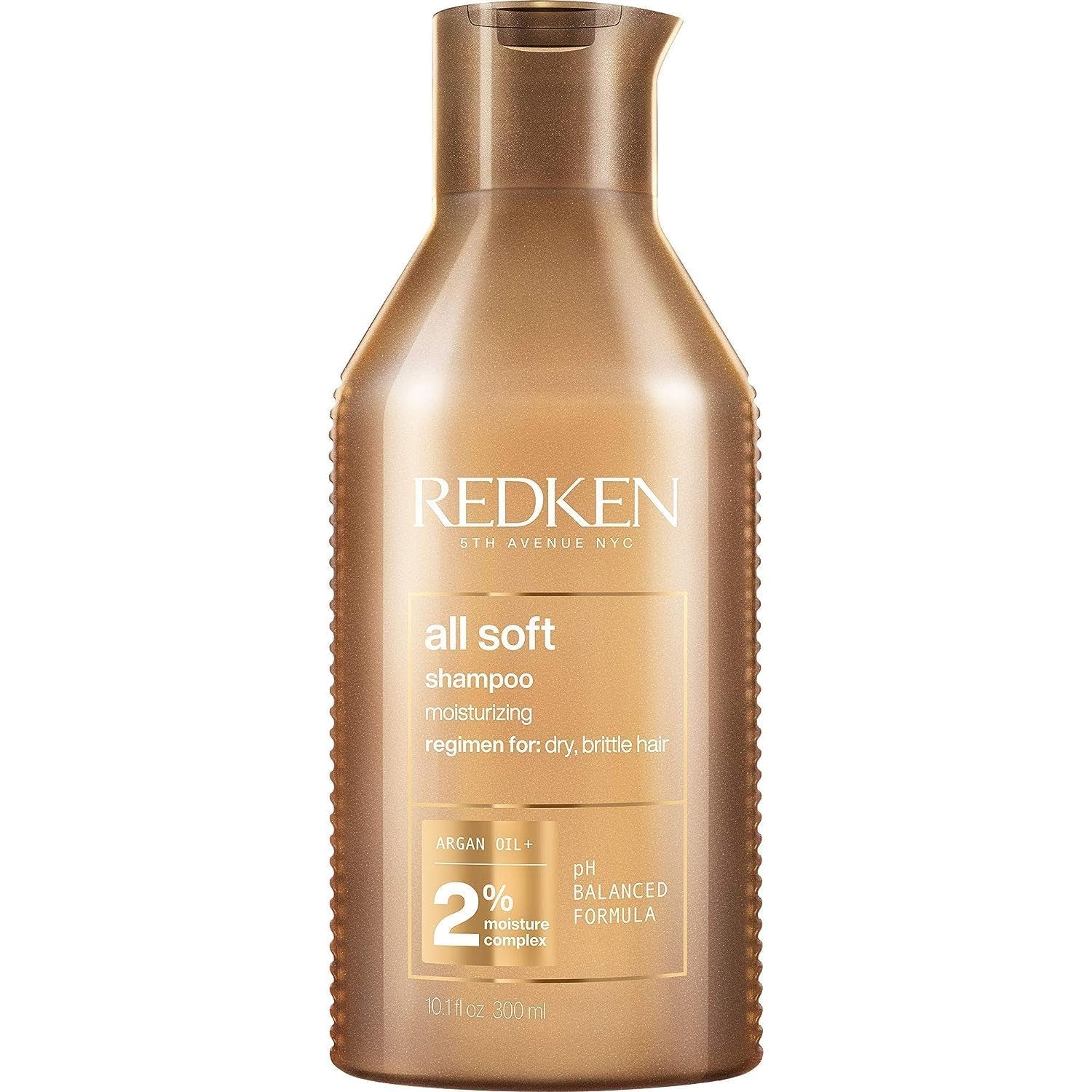 Redken All Soft Shampoo for Dry Hair - Provides Intense Softness and Shine, with Argan Oil