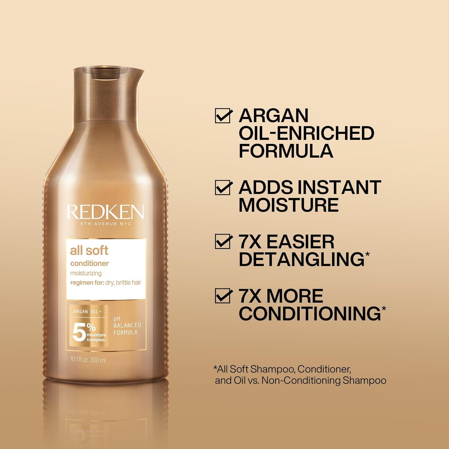 All Soft Shampoo and Conditioner Set for Dry or Brittle Hair - Provides Intense Softness and Shine with Argan Oil